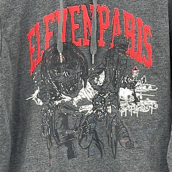 Eleven Paris Graphic Hoodie in Gray - Size Large - Picture 3 of 5